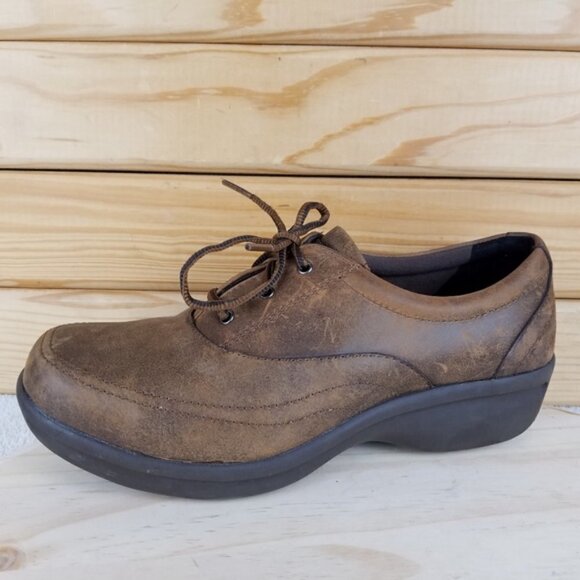 Worx by Red Wing 7.5M Brown Leather Lace-up Work Safety Oxford Shoes STYLE #5115 - Picture 8 of 11